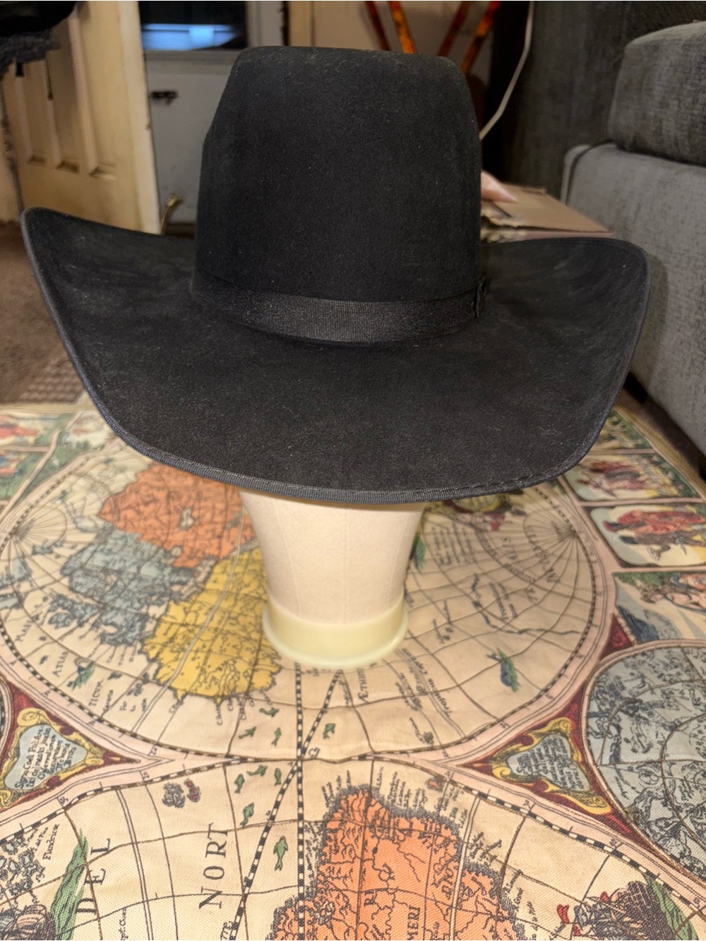 Black Felt Western Hat - Unbranded